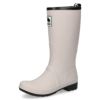 モズ レインブーツ 長靴 レディース 雪 防水ブーツ ロング MOZ 8035 黒 ネイビー アイボリー スノーブーツ 防寒 あったかい