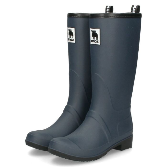 モズ レインブーツ 長靴 レディース 雪 防水ブーツ ロング MOZ 8035 黒 ネイビー アイボリー スノーブーツ 防寒 あったかい
