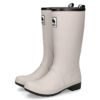 モズ レインブーツ 長靴 レディース 雪 防水ブーツ ロング MOZ 8035 黒 ネイビー アイボリー スノーブーツ 防寒 あったかい