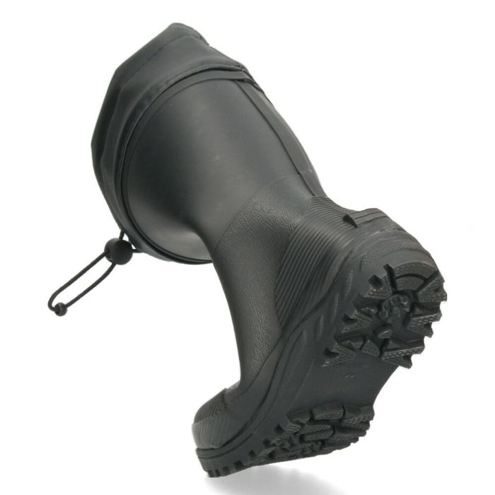 長靴 キッズ 男の子 女の子 雪 雨 滑りにくい フード 屈曲性 柔らかい 通学 スノーブーツ レインブーツ 防水 防寒 ブラック PARADE 1006