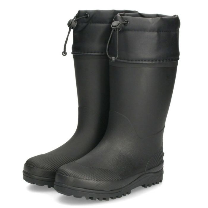 長靴 キッズ 男の子 女の子 雪 雨 滑りにくい フード 屈曲性 柔らかい 通学 スノーブーツ レインブーツ 防水 防寒 ブラック PARADE 1006