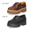 Timberland ティンバーランド レディース 厚底 モカシン 本革 レザー ストーン ストリート ボート シューズ 0A6AVE 0A2QDM ブラック 黒 ルートビア 靴