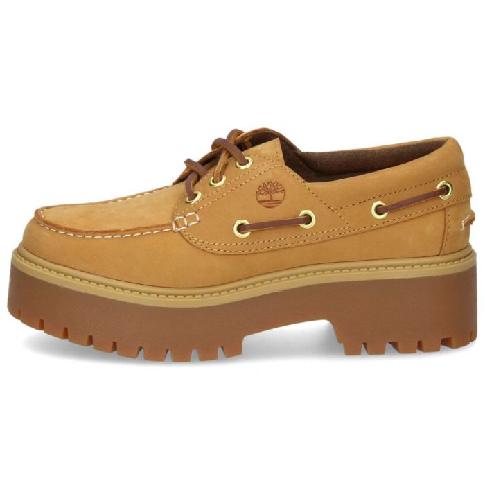 Timberland ティンバーランド レディース 厚底 モカシン 本革 レザー ストーン ストリート ボート シューズ 0A6AVE 0A2QDM ブラック 黒 ルートビア 靴