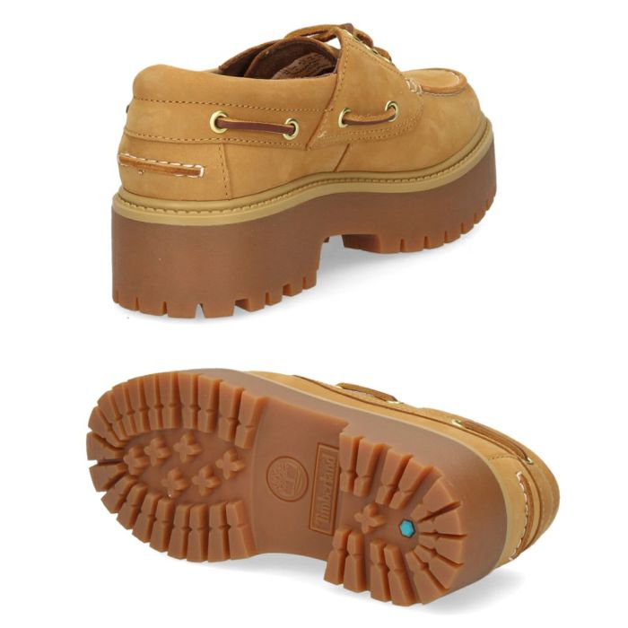 Timberland ティンバーランド レディース 厚底 モカシン 本革 レザー ストーン ストリート ボート シューズ 0A6AVE 0A2QDM ブラック 黒 ルートビア 靴