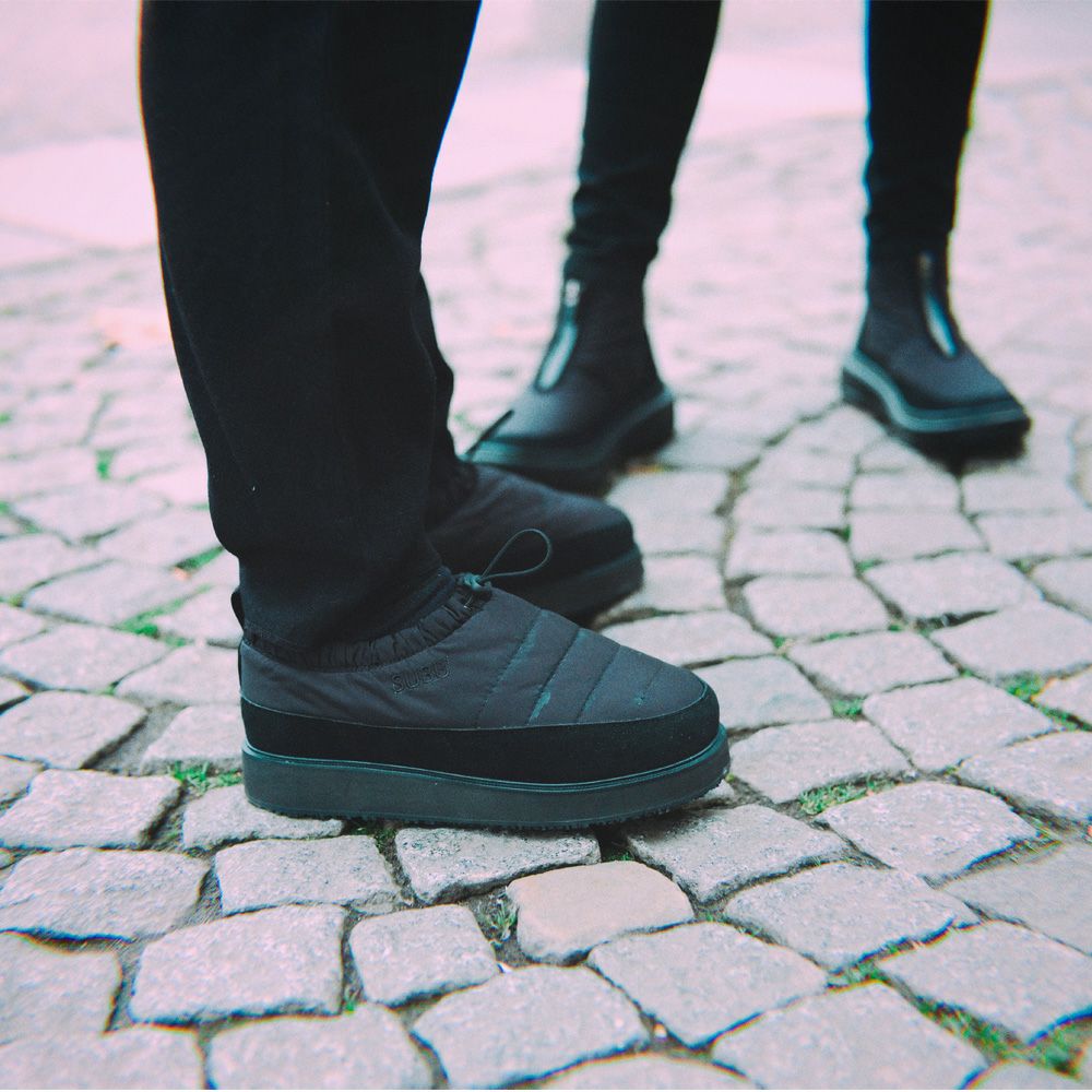 【正規販売店】 SUBU スブ メンズ カマン モック シューズ KAMAN Moc Shoes ブラック 黒 厚底 起毛 ボア 暖かい 防寒 秋冬 シューズ 靴 SK112 SK113 SK114