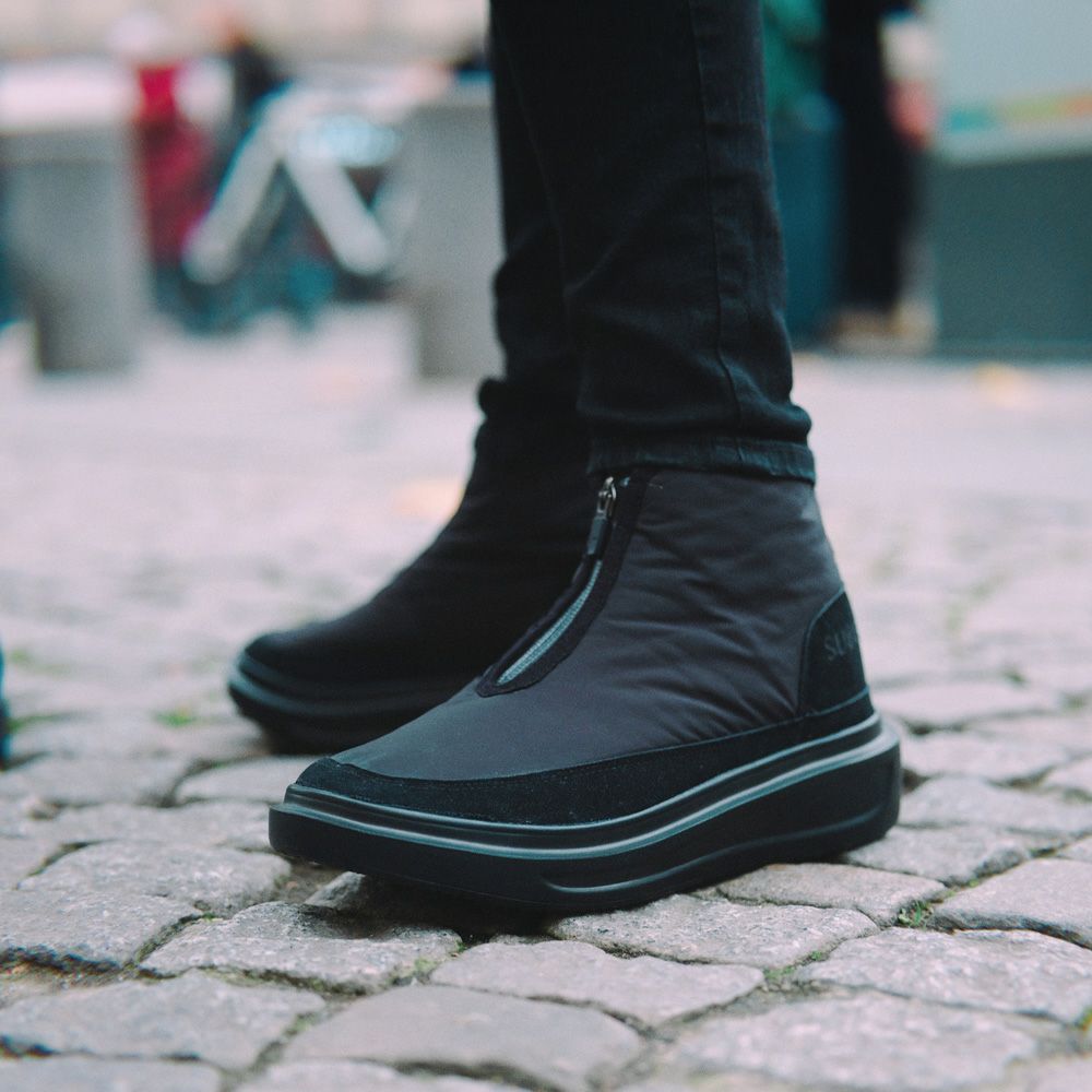 【正規販売店】 SUBU スブ メンズ カマン ウィンターブーツ KAMAN Winter Boots ブラック 黒 厚底 起毛 ボア 暖かい 防寒 秋冬 ショート シューズ 靴 SK122 SK123 SK124