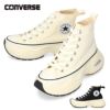 コンバース レディース スニーカー ハイカット 厚底 レースアップ オールスター サージトレーナー SURGETRAINER HI CONVERSE ALL STAR 312401 312402 オフホワイト ブラック 紐靴 黒 白 カジュアル シンプル レトロスポーティ シューズ