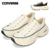 コンバース レディース スニーカー ローカット 厚底 レースアップ オールスター サージトレーナー CONVERSE ALL STAR SURGETRAINER OX 312411 312412 オフホワイト ブラック 紐靴 黒 白 カジュアル シンプル レトロスポーティ シューズ