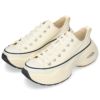 コンバース レディース スニーカー ローカット 厚底 レースアップ オールスター サージトレーナー CONVERSE ALL STAR SURGETRAINER OX 312411 312412 オフホワイト ブラック 紐靴 黒 白 カジュアル シンプル レトロスポーティ シューズ