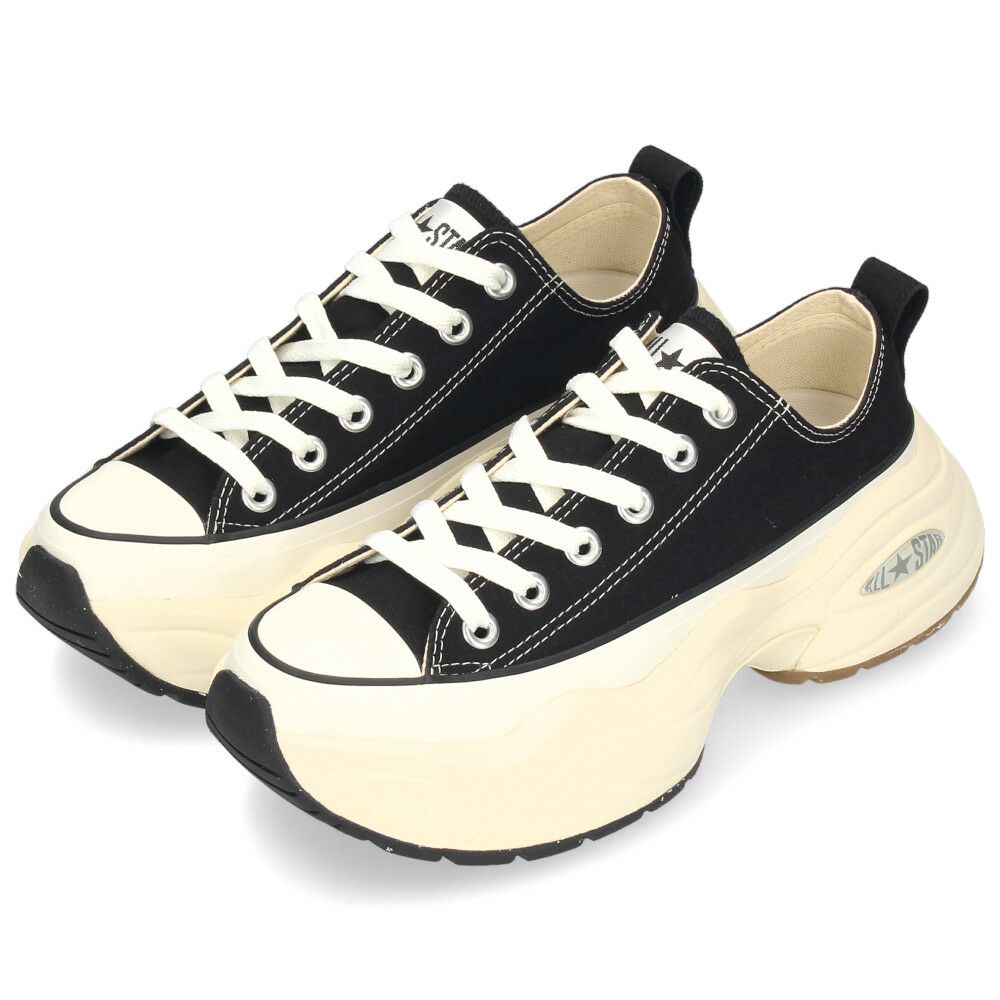 コンバース レディース スニーカー ローカット 厚底 レースアップ オールスター サージトレーナー CONVERSE ALL STAR SURGETRAINER OX 312411 312412 オフホワイト ブラック 紐靴 黒 白 カジュアル シンプル レトロスポーティ シューズ
