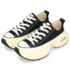 コンバース レディース スニーカー ローカット 厚底 レースアップ オールスター サージトレーナー CONVERSE ALL STAR SURGETRAINER OX 312411 312412 オフホワイト ブラック 紐靴 黒 白 カジュアル シンプル レトロスポーティ シューズ