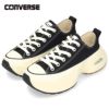 コンバース レディース スニーカー ローカット 厚底 レースアップ オールスター サージトレーナー CONVERSE ALL STAR SURGETRAINER OX 312411 312412 オフホワイト ブラック 紐靴 黒 白 カジュアル シンプル レトロスポーティ シューズ