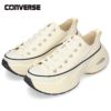 コンバース レディース スニーカー ローカット 厚底 レースアップ オールスター サージトレーナー CONVERSE ALL STAR SURGETRAINER OX 312411 312412 オフホワイト ブラック 紐靴 黒 白 カジュアル シンプル レトロスポーティ シューズ