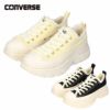 コンバース スニーカー  レディース 厚底 もこもこ ふわふわ TREKWAVE BOA 31313180 31313181 ローカット CONVERSE 黒 クリーム