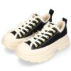 コンバース スニーカー  レディース 厚底 もこもこ ふわふわ TREKWAVE BOA 31313180 31313181 ローカット CONVERSE 黒 クリーム