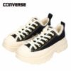 コンバース スニーカー  レディース 厚底 もこもこ ふわふわ TREKWAVE BOA 31313180 31313181 ローカット CONVERSE 黒 クリーム