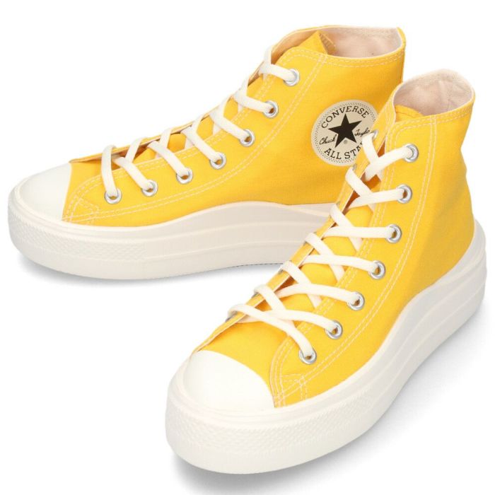 コンバース スニーカー 厚底 ハイカット レディース 軽量 オールスター ライト PLTSⅡHI ブラック 黒 ホワイト グレー イエロー 31312520 31312521 31312522 31312523