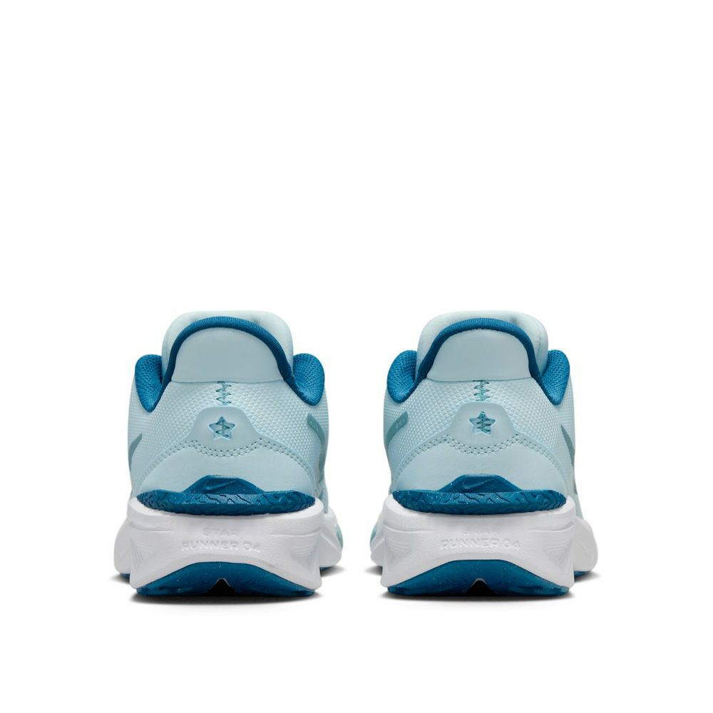 ナイキ キッズ スニーカー ランニングシューズ スター ランナー 4   ジュニア NIKE DX7615-404 STAR RUNNER 4 NN GS 紐靴 運動靴 通学 子供 グレイシャーブルー