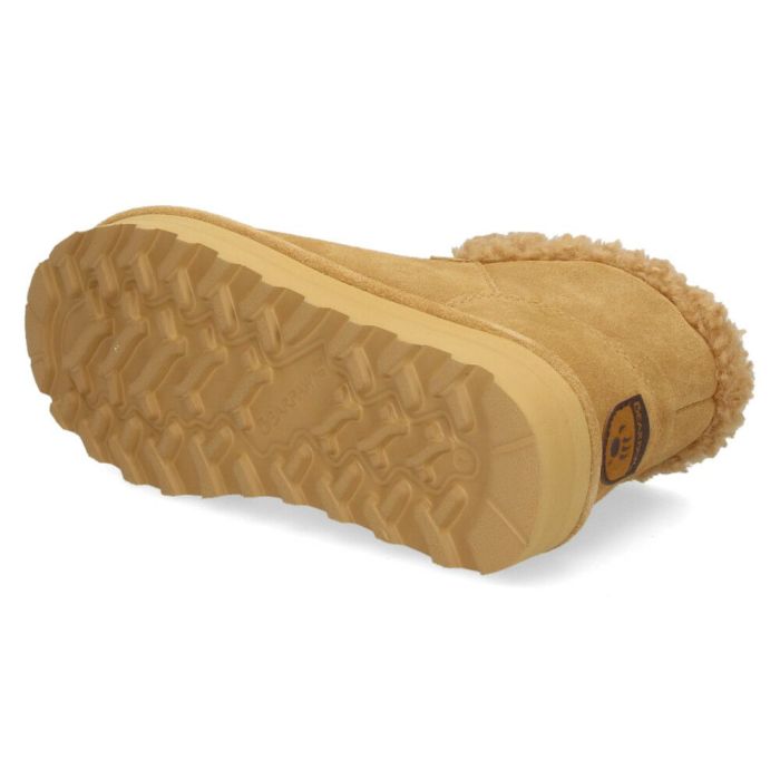 ブーツ レディース 厚底 ショートブーツ 防寒 保温 ボア 軽量ソール 撥水 黒 茶色 スエード 靴 秋冬 ベアパウ Maeve Platform Lo 3120W BEARPAW