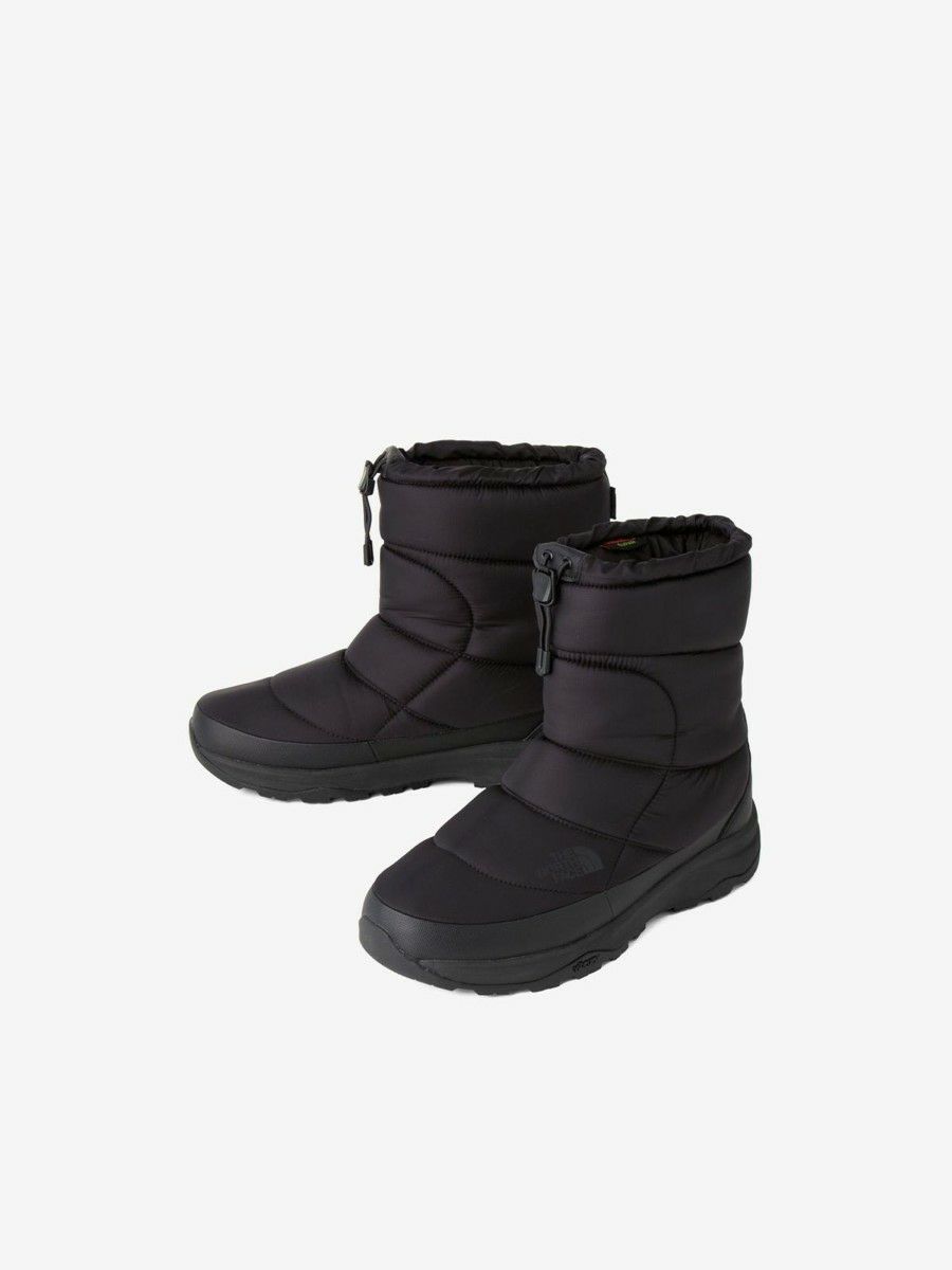 ノースフェイス ブーツ メンズ レディース スノーブーツ 滑らない 防水 防寒 ウィンターブーツ ヌプシ ブーティ ウォータープルーフ VII NF52272 KK ブラック 保温 撥水 防滑 靴 THE NORTH FACE