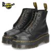 ドクターマーチン ブーツ ショート丈 厚底 本革 SINCLAIR ジャングルブーツ Dr.Martens 22564001 黒 ブラック ジッパー付き ファスナー付き コンバットブーツ