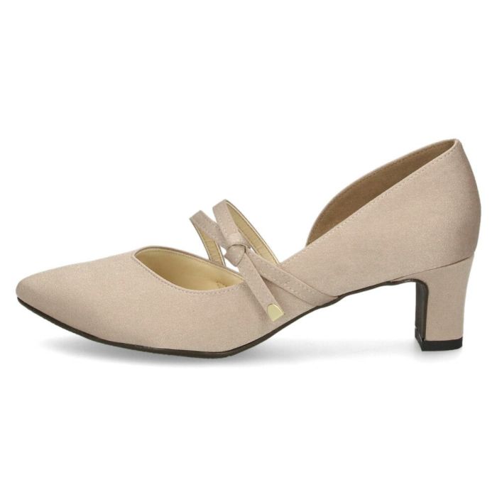 パンプス レディース 8423 5cmヒール ポインテッドトゥ  ストラップ 靴 日本製 ミドルヒール ビジネス フォーマル 普段使い Tete-a-Tete テテ・ア・テテ 