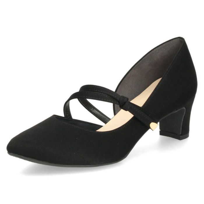 パンプス レディース 8423 5cmヒール ポインテッドトゥ  ストラップ 靴 日本製 ミドルヒール ビジネス フォーマル 普段使い Tete-a-Tete テテ・ア・テテ 