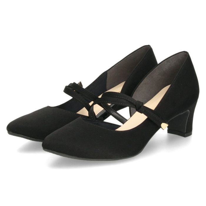 パンプス レディース 8423 5cmヒール ポインテッドトゥ  ストラップ 靴 日本製 ミドルヒール ビジネス フォーマル 普段使い Tete-a-Tete テテ・ア・テテ 