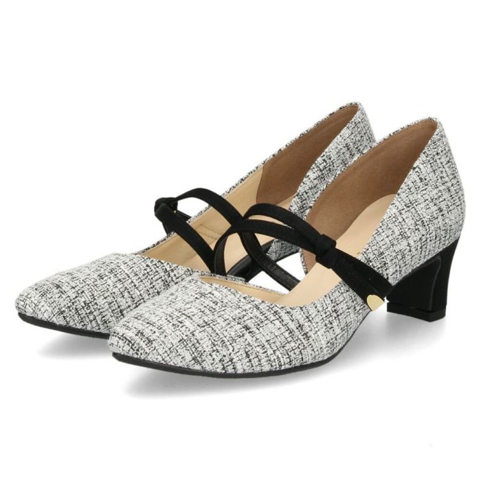 パンプス レディース 8423 5cmヒール ポインテッドトゥ  ストラップ 靴 日本製 ミドルヒール ビジネス フォーマル 普段使い Tete-a-Tete テテ・ア・テテ 