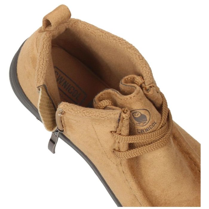 チロリアンブーツ レディース 歩きやすい 3cm防水 撥水 広幅ワイズ 防滑 屈曲 ショートブーツ サイドジップブーツ シーダブリューニコル C.W.NICOL CW-105 黒 ブラック キャメル カーキ