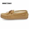 ミネトンカ モカシン レディース 靴 MINNETONKA CADENCE ケイデンス 40601 40604 40600 ボア スリッポン スエード レザー 防寒 あったかい ブラック