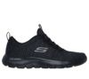 スケッチャーズ メンズ スニーカー SKECHERS スリッポン サミッツ ソレンズ 232697 BBK ブラック ゴム紐 履きやすい カジュアル シューズ 黒 普通幅