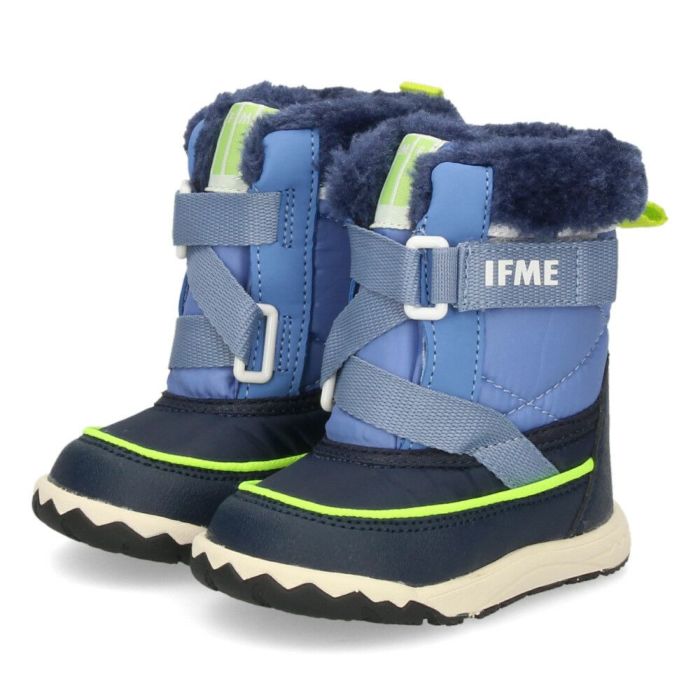 スノーシューズ キッズ 滑らない 男の子 女の子 イフミー キネティックスノーブーツ 撥水 防滑 ベビーブーツ 冬 雪遊び 20-4829 ネイビー パープル 子供 靴 IFME