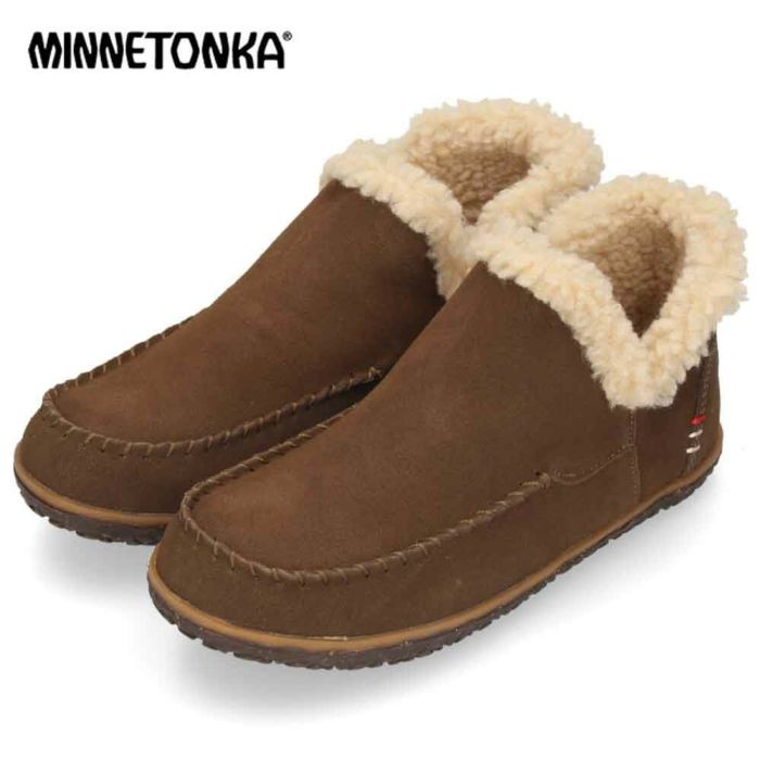 ミネトンカ ショートブーツ レディース 靴 ボア ブーティ フラット スエード 歩きやすい ブラック ブラウン MINNETONKA TAREN タレン 80230 80237