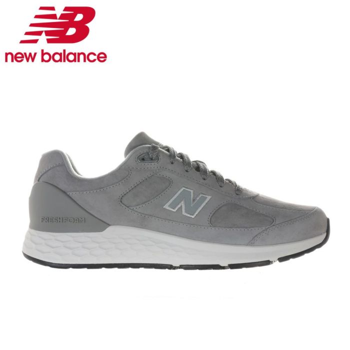 ニューバランス メンズ スニーカー ウォーキングシューズ 幅広 本革 UW1880 G1 4E new balance NB グレー ゆったり 歩きやすい