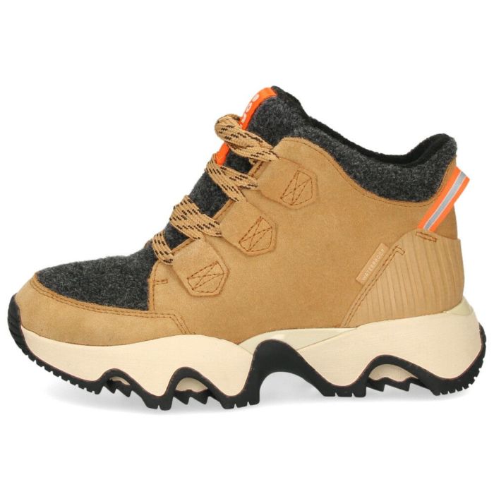 ソレル スニーカー レディース キネティックインパクト カリブープラス SOREL NL5128 ミドルカット 防水 本革 防滑 軽量 厚底 防寒 保温 