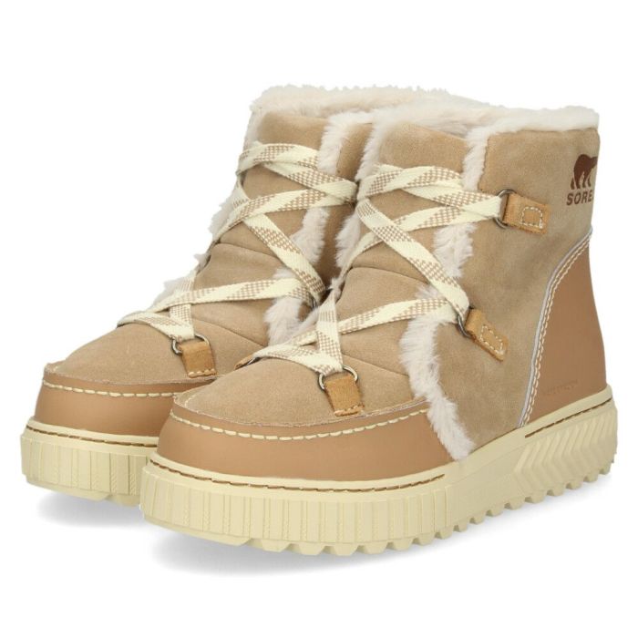 ソレル スノーブーツ ショートブーツ レディース スエード 本革 ウィンターブーツ SOREL オーエヌエー アベニュー アルパインブーツ ウォータープルーフ NL5137 ONA AVE ALPINE BOOT WP 防水 保温 防滑 冬 雪 黒 ブラック ダスティタン