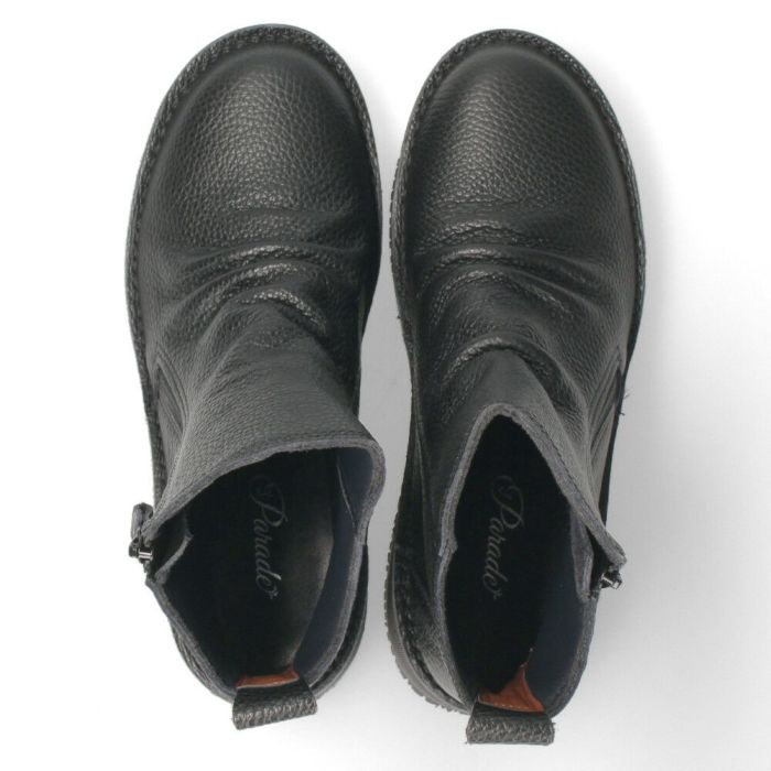 ショートブーツ レディース 幅広 4E 本革 撥水 抗菌 汚れにくい 日本製 吸汗 放湿 消臭 屈曲性 滑り止め 黒 ブラック チョコ Parade 0310WN 靴 国産