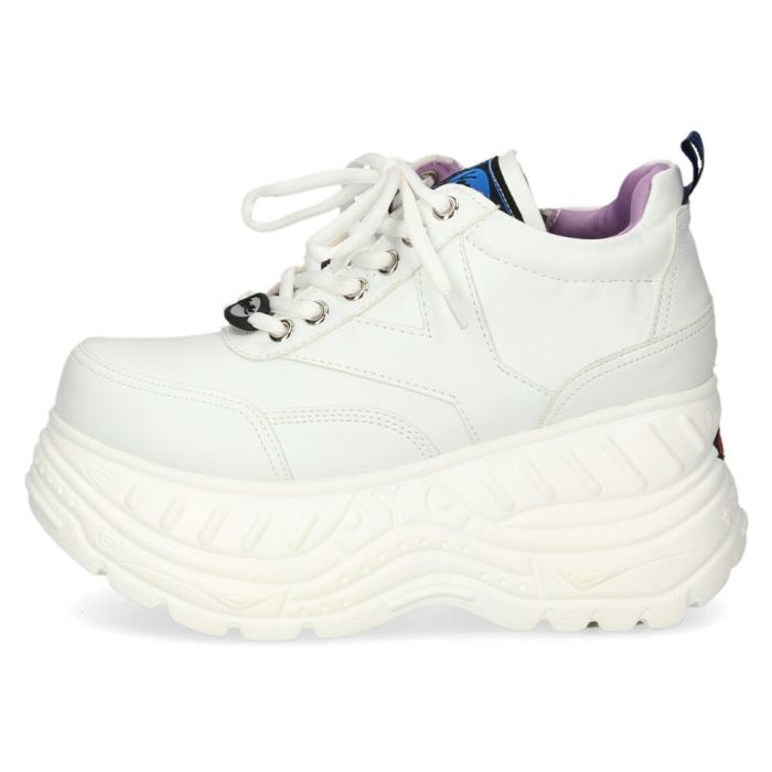 ヨースケ 厚底スニーカー レディース YOSUKE 4460003 レースアップ カジュアル ジッパー 3E 幅広