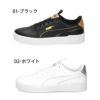 プーマ スニーカー レディース ローカット シューズ キャリーナ 2.0 ポップアップ メタリック PUMA 393214 01 02 黒 ブラック 白 靴