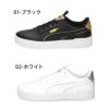 プーマ スニーカー レディース ローカット シューズ キャリーナ 2.0 ポップアップ メタリック PUMA 393214 01 02 黒 ブラック 白 靴