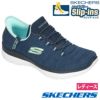 スケッチャーズ スリップインズ レディース スリッポン ハンズフリー SKECHERS Slip-ins 150264 サミッツ エブリデイ セット SUMMITS EVERYDAY SET NVAQ ネイビー ノーマル幅 スニーカー 靴 ゴム紐