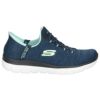 スケッチャーズ スリップインズ レディース スリッポン ハンズフリー SKECHERS Slip-ins 150264 サミッツ エブリデイ セット SUMMITS EVERYDAY SET NVAQ ネイビー ノーマル幅 スニーカー 靴 ゴム紐