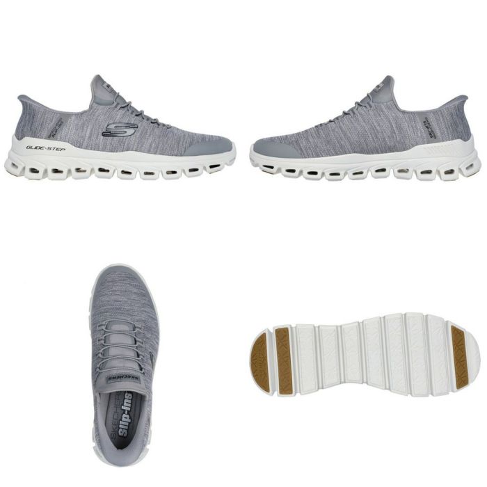 スケッチャーズ スリップインズ メンズ スリッポン スニーカー ハンズフリー ローカット すぐ履ける 履きやすい SKECHERS Slip-ins 233011 グライド ステップ ゼフィール GLIDE STEP ZEFYR BBK NVY GRY ブラック ネイビー グレー バーガンディ ノーマル幅 運動靴 ゴム紐