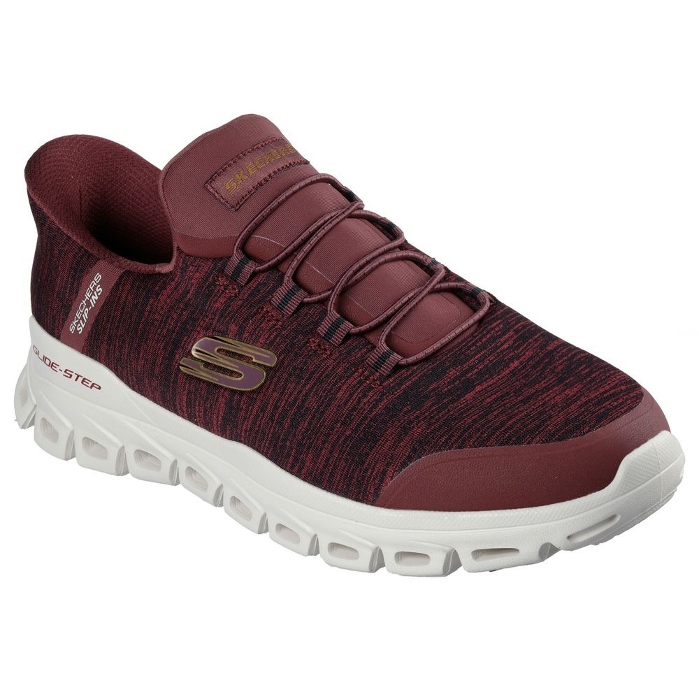 スケッチャーズ スリップインズ メンズ スリッポン スニーカー ハンズフリー ローカット すぐ履ける 履きやすい SKECHERS Slip-ins 233011 グライド ステップ ゼフィール GLIDE STEP ZEFYR BBK NVY GRY ブラック ネイビー グレー バーガンディ ノーマル幅 運動靴 ゴム紐