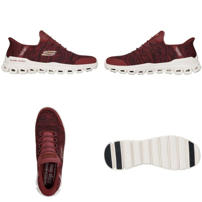 スケッチャーズ スリップインズ メンズ スリッポン スニーカー ハンズフリー ローカット すぐ履ける 履きやすい SKECHERS Slip-ins 233011 グライド ステップ ゼフィール GLIDE STEP ZEFYR BBK NVY GRY ブラック ネイビー グレー バーガンディ ノーマル幅 運動靴 ゴム紐