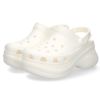 クロックス レディース 厚底 サンダル ヒール かわいい crocs クラシック ベイ クロッグ Classic Bae Clog 206302 ホワイト 白 ブラック 黒 ドラゴンフルーツ 履きやすい おしゃれ