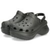 クロックス レディース 厚底 サンダル ヒール かわいい crocs クラシック ベイ クロッグ Classic Bae Clog 206302 ホワイト 白 ブラック 黒 ドラゴンフルーツ 履きやすい おしゃれ