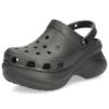 クロックス レディース 厚底 サンダル ヒール かわいい crocs クラシック ベイ クロッグ Classic Bae Clog 206302 ホワイト 白 ブラック 黒 ドラゴンフルーツ 履きやすい おしゃれ