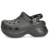 クロックス レディース 厚底 サンダル ヒール かわいい crocs クラシック ベイ クロッグ Classic Bae Clog 206302 ホワイト 白 ブラック 黒 ドラゴンフルーツ 履きやすい おしゃれ